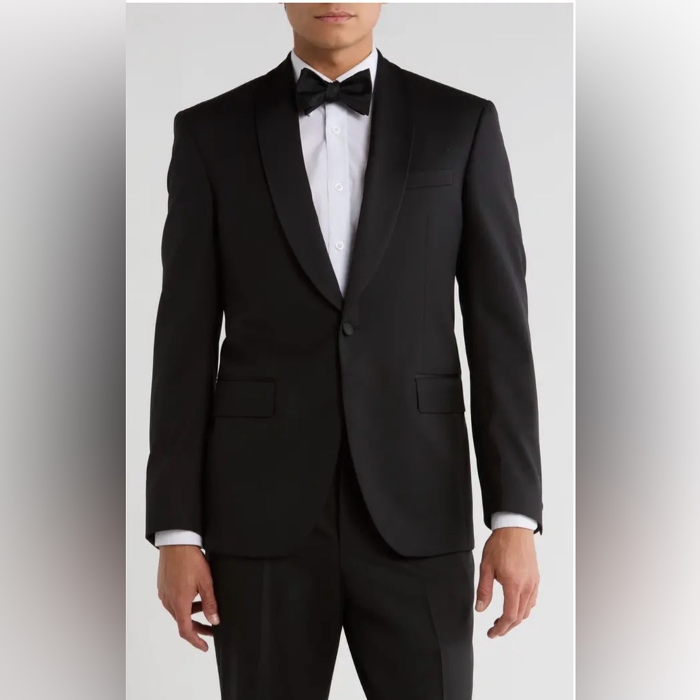 TED BAKER Josh Shawl Collar Wool Sport Coat 42R